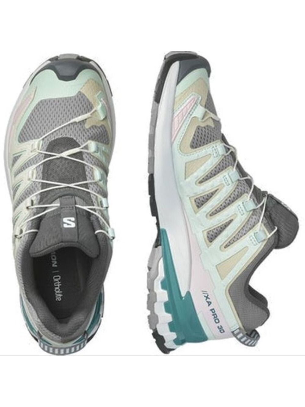 Salomon Xa Pro 3D v9 W - Gull/White/Bleached Aqua